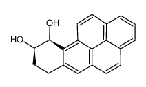 trans-9,10-dihydroxy-7,8,9,10-tetrahydrobenzo[a]pyrene结构式