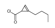 2-Cyclopropene-1-carbonyl chloride, 2-butyl- (9CI) Structure