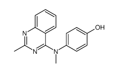 4-甲基-(2-甲基-喹唑啉-4-基)-氨基-苯酚结构式