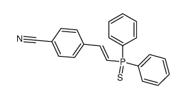 (E)-4-(2-(diphenylphosphorothioyl)vinyl)benzonitrile Structure