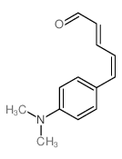 5-(4-dimethylaminophenyl)penta-2,4-dienal结构式