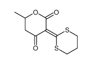 3-(1,3-dithian-2-ylidene)-6-methyloxane-2,4-dione结构式