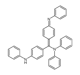 [(4-anilino-phenyl)-(4-phenylimino-cyclohexa-2,5-dienylidene)-methyl]-diphenyl-amine结构式