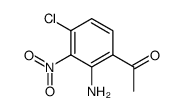 1-(2-amino-4-chloro-3-nitro-phenyl)-ethanone结构式