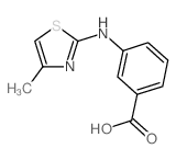 3-(4-Methyl-thiazol-2-ylamino)-benzoic acid结构式