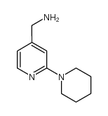 [2-(哌啶-1-基)吡啶-4-基]甲胺结构式