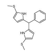1,9-bis(methylthio)-5-phenyldipyrromethane结构式