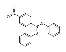 4-nitro-N,N-bis(phenylsulfanyl)aniline结构式