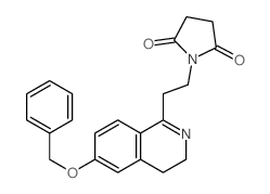 1-[2-(6-phenylmethoxy-3,4-dihydroisoquinolin-1-yl)ethyl]pyrrolidine-2,5-dione结构式
