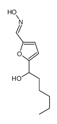 1-[5-(hydroxyiminomethyl)furan-2-yl]hexan-1-ol Structure