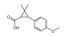 3-(4-methoxyphenyl)-2,2-dimethylcyclopropane-1-carboxylic acid结构式