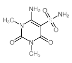 4-amino-1,3-dimethyl-2,6-dioxo-pyrimidine-5-sulfonamide structure