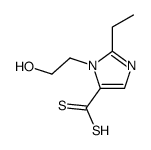 2-ethyl-3-(2-hydroxyethyl)imidazole-4-carbodithioic acid结构式