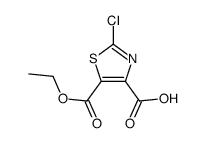 2-chloro-5-ethoxycarbonyl-1,3-thiazole-4-carboxylic acid Structure