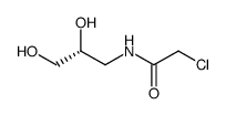 (R)-2-chloro-N-(2,3-dihydroxy-propyl)-acetamide结构式