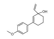 1-ethenyl-3-(4-methoxyphenyl)cyclohex-2-en-1-ol Structure