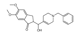 2-[(1-benzyl-3,6-dihydro-2H-pyridin-4-yl)-hydroxy-methyl]-5,6-dim ethoxy-indan-1-one结构式