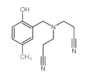 Propionitrile, 3,3'-[(5-methylsalicyl)imino]di- (7CI) structure