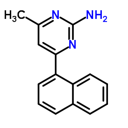 4-Methyl-6-(1-naphthyl)-2-pyrimidinamine Structure