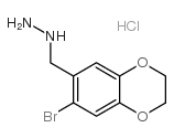 盐酸[(7-溴-2,3-二氢-1,4-苯并二恶英-6-基)甲基]肼结构式