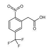 2-硝基-5-(三氟甲基)苯基乙酸结构式
