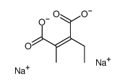 disodium,(Z)-2-ethyl-3-methylbut-2-enedioate Structure