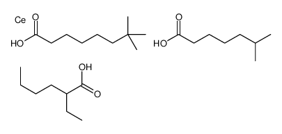 (2-ethylhexanoato-O)(isooctanoato-O)(neodecanoato-O)cerium Structure