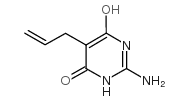 2-氨基-6-羟基-5-(2-丙基)-4(1h)-嘧啶酮结构式