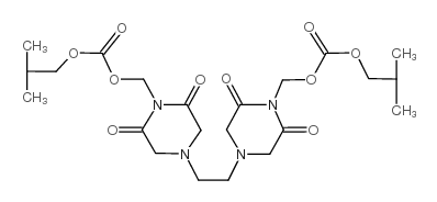 [4-[2-[4-(2-methylpropoxycarbonyloxymethyl)-3,5-dioxopiperazin-1-yl]ethyl]-2,6-dioxopiperazin-1-yl]methyl 2-methylpropyl carbonate Structure