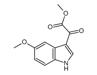 methyl 2-(5-methoxy-1H-indol-3-yl)-2-oxoacetate结构式