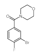 (3-溴-4-氟苯基)(吗啉)甲酮结构式