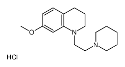 N-(beta-Piperidinoetil)-7-metossi-1,2,3,4-tetraidrochinoline cloridrat o [Italian] Structure