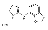 N-(1,3-benzodioxol-4-yl)-4,5-dihydro-1H-imidazol-2-amine,hydrochloride结构式