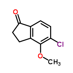 5-Chloro-4-methoxy-1-indanone Structure