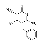 3-cyano-4,6-diamino-5-benzylidene-2-pyridothione Structure