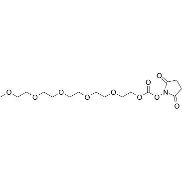 m-PEG5-succinimidyl carbonate Structure