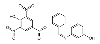 3-(benzylideneamino)phenol,2,4,6-trinitrophenol Structure