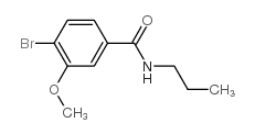N-丙基 4-溴-3-甲氧基苯甲酰胺结构式