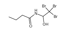 N-(2,2,2-tribromo-1-hydroxy-ethyl)-butyramide结构式