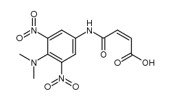 N-<4-Dimethylamino-3,5-dinitro-phenyl>-maleinsaeure-monoamid结构式
