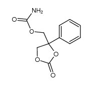 4-phenyl-1,3-dioxolan-2-one-4-yl-methanol carbamate Structure