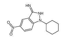 1-cyclohexyl-5-nitroindazol-3-amine Structure
