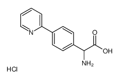 2-氨基-2-[4-(2-吡啶)苯基]乙酸盐酸盐结构式