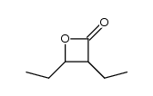 3,4-diethyloxetan-2-one Structure