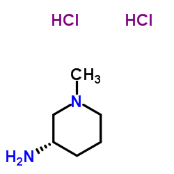 (S)-1-甲基-3-氨基哌啶双盐酸盐结构式