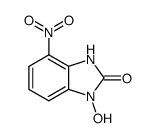 2H-Benzimidazol-2-one,1,3-dihydro-1-hydroxy-4-nitro-(9CI) Structure