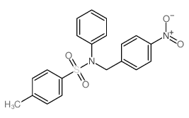 Benzenesulfonamide,4-methyl-N-[(4-nitrophenyl)methyl]-N-phenyl-结构式