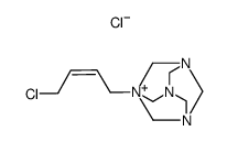 1-((Z)-4-Chloro-2-butenyl)-1-azonia-3,5,7-triazatricyclo(3.3.1.1.3,7)decane chloride Structure