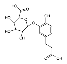 5-(2-Carboxyethyl)-2-hydroxyphenyl β-D-Glucopyranosiduronic Acid structure