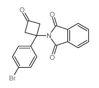 2-(1-(4-BROMOPHENYL)-3-OXOCYCLOBUTYL)ISOINDOLINE-1,3-DIONE Structure